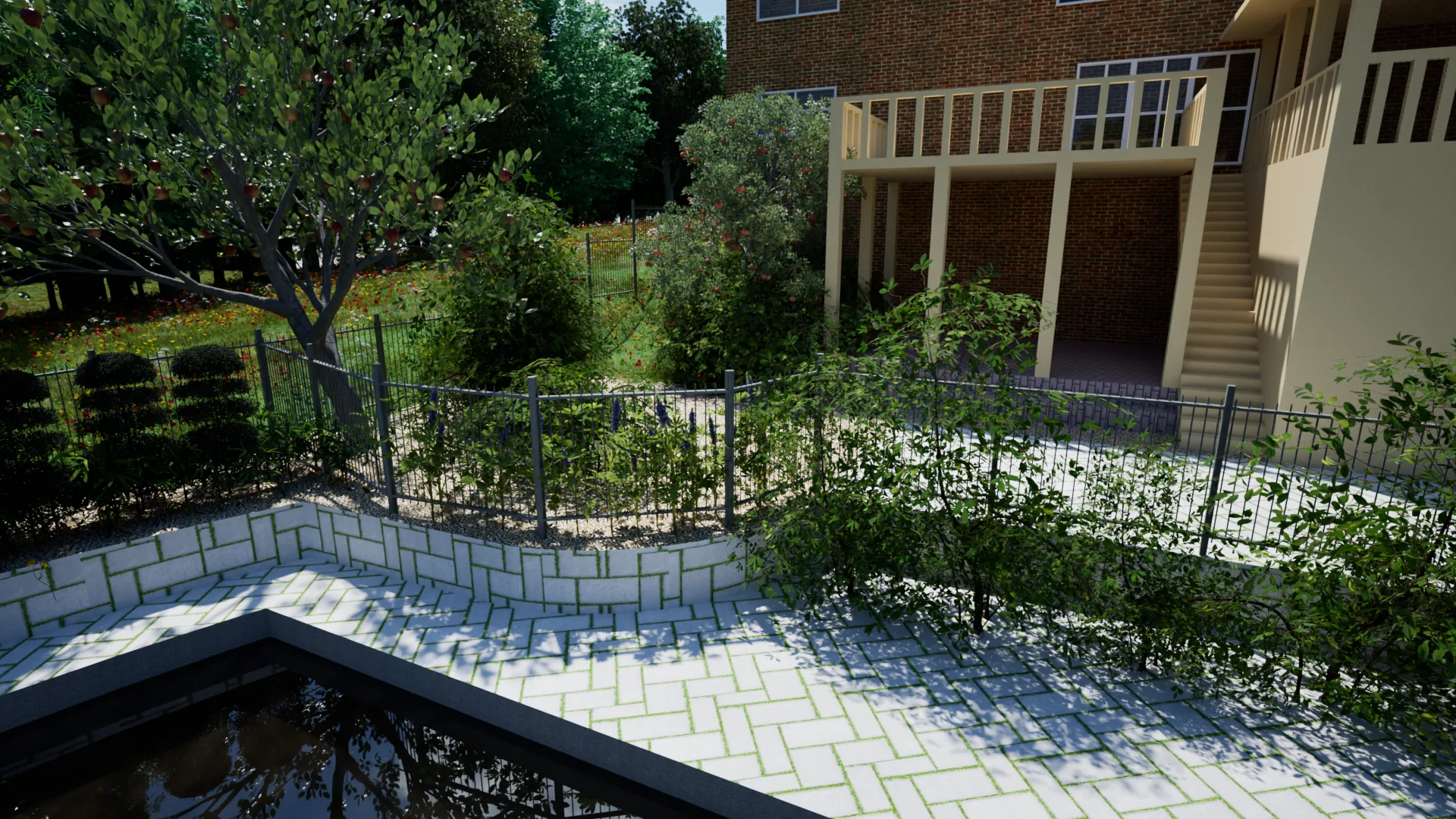Established estate garden