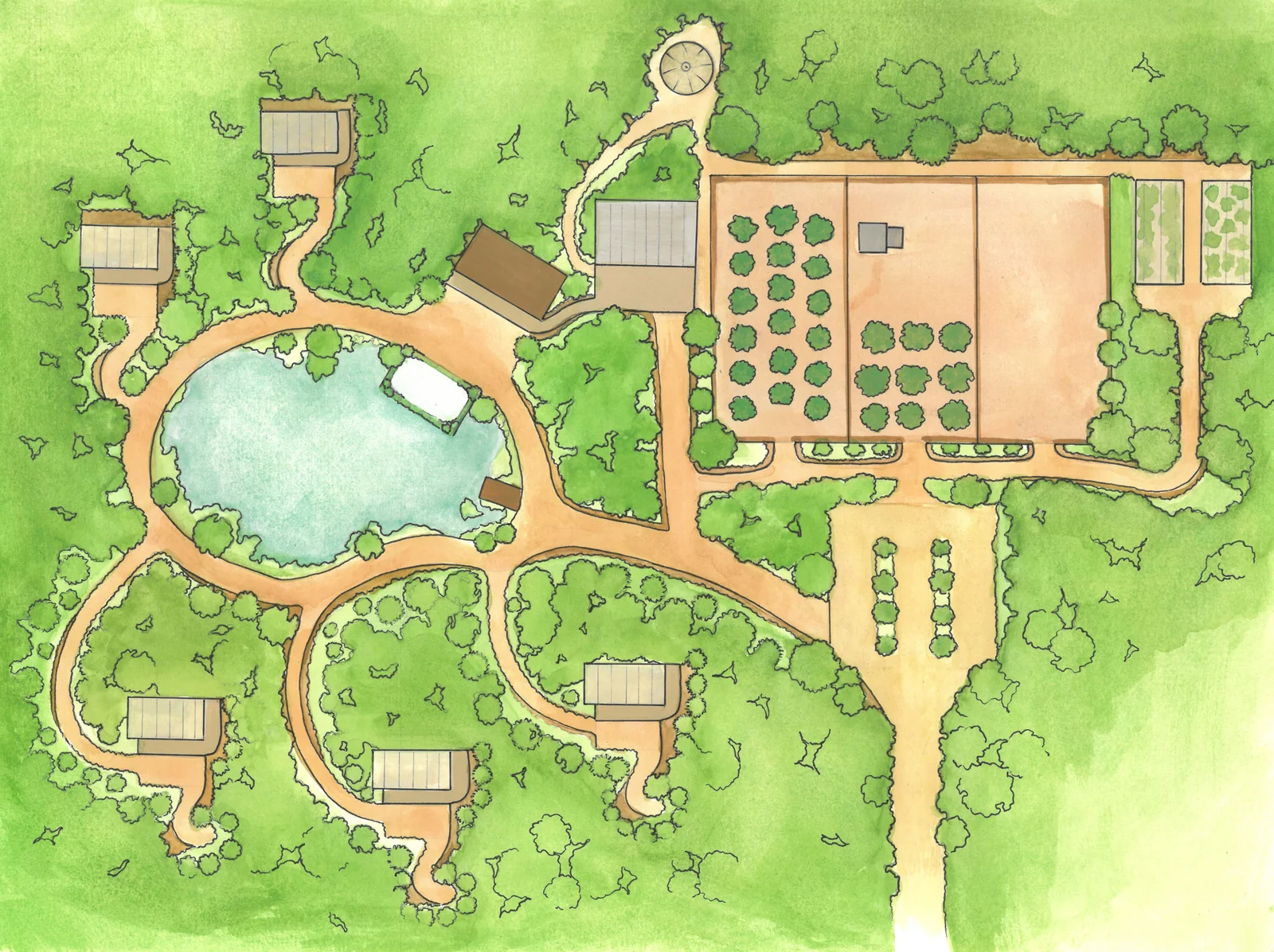 Property site plan drawing